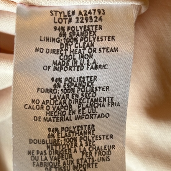 Betsy & Adam Draped Shell Pink MOB Dress - Picture 13 of 13